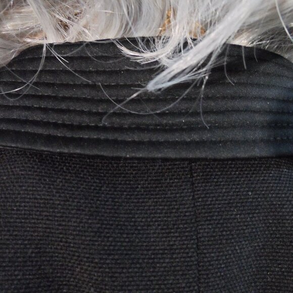 Moschino Cheapandchic Black 100% Virgin Wool Front Button Belted Coat Size US 6 - Picture 9 of 16